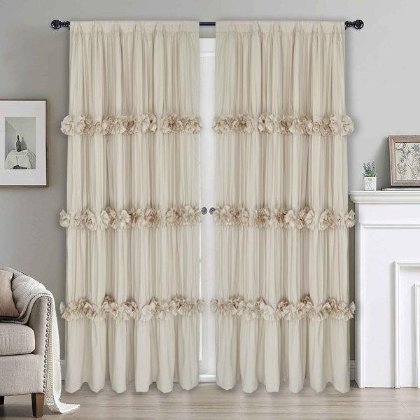 Willa Arlo Interiors Duguay Polyester Room Darkening Curtain Pair   Duguay Polyester Room Darkening Curtain Pair 